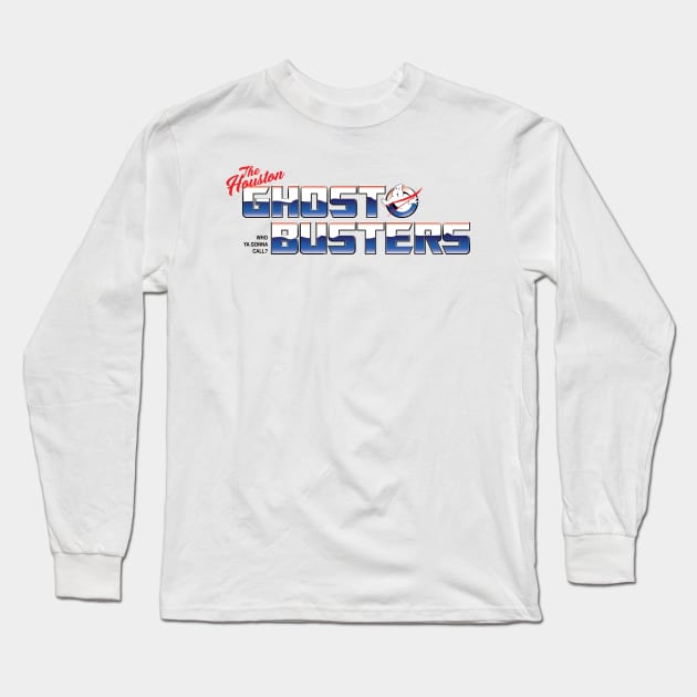 Crossing the Streams Long Sleeve T-Shirt by Houston Ghostbusters